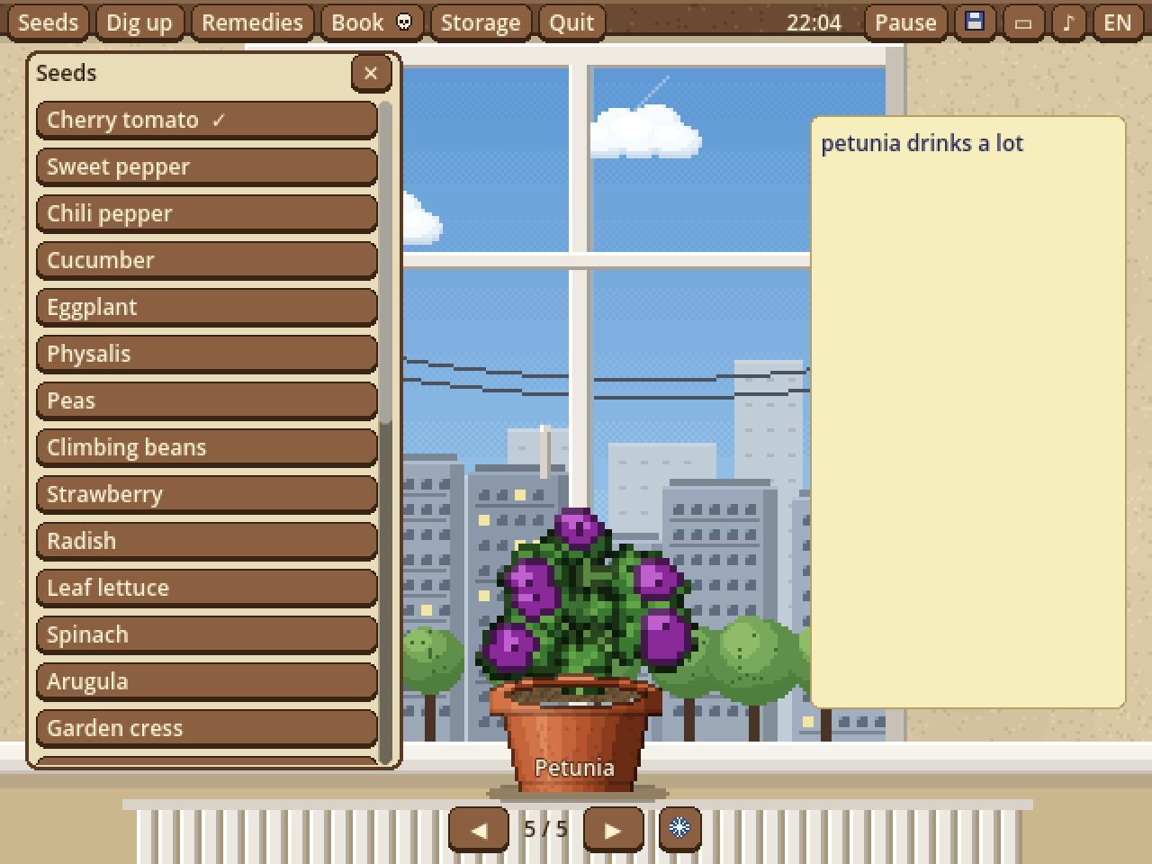 Choosing seeds